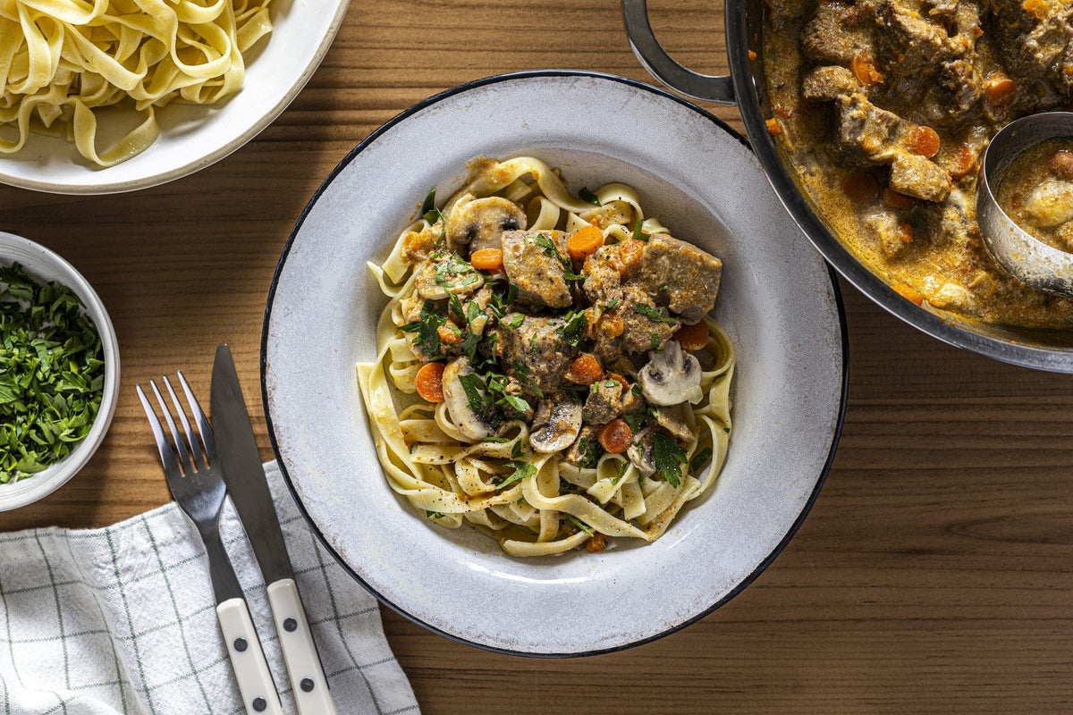 Plat du Jeudi 24/09 - Blanquette de veau à l'ancienne, tagliatelle