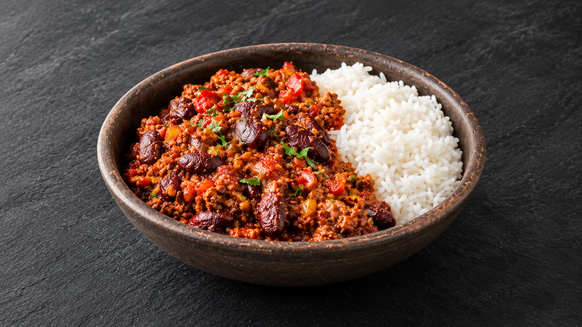 Plat du Samedi 14/11 -Chili con carne, riz