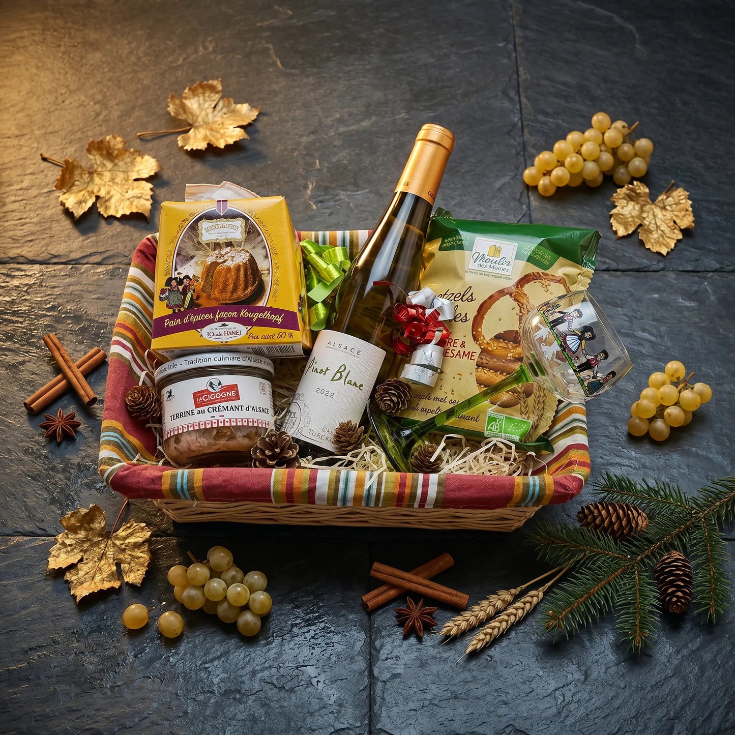 Corbeille "La Route des Vins" — Tradition alsacienne