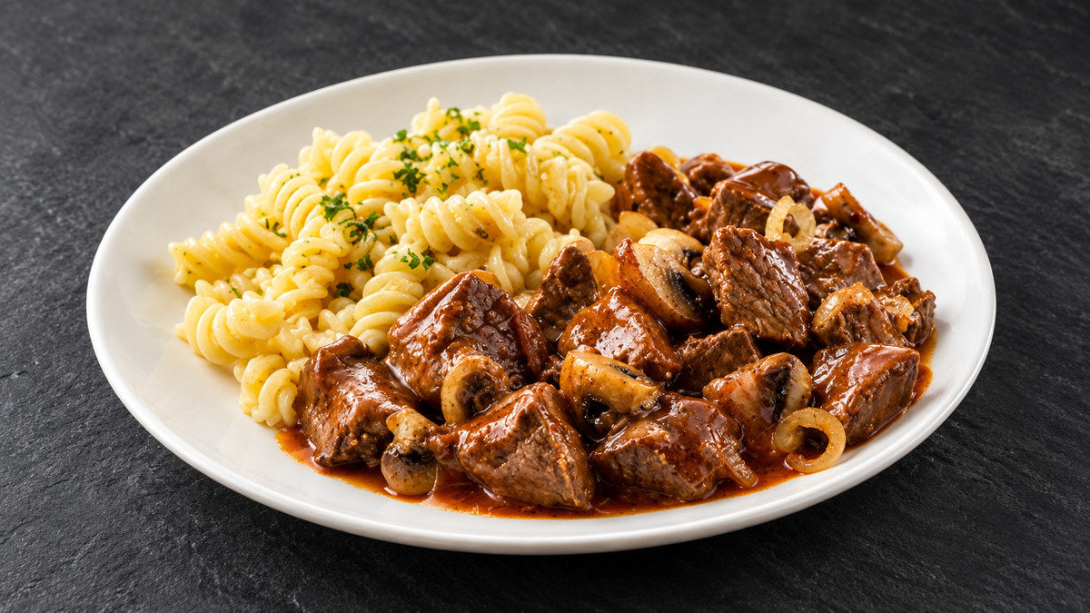 Plat du Samedi 7/11 - Goulash de veau, pâtes