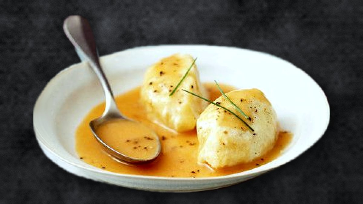 Plat du Jeudi 29/10 - Quenelle de foie sauce crème gorgonzola duo de carottes