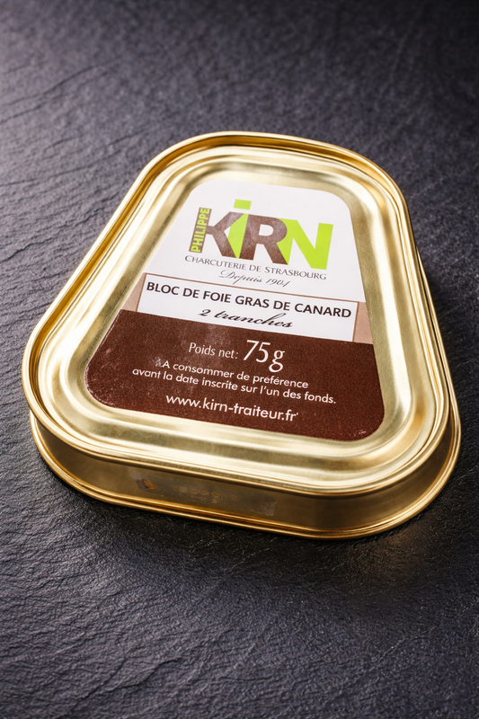 Foie gras de canard 2 tranches 75g
