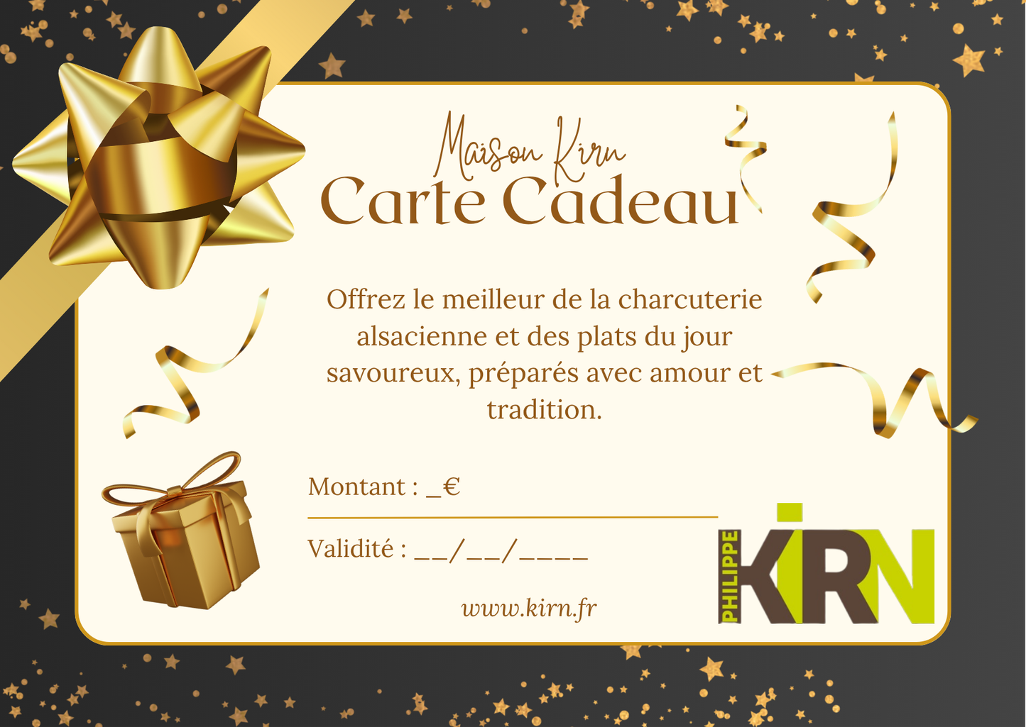 Carte Cadeau Maison Kirn