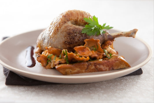 Plat du Samedi 28/02 - Cuisse de lapin au romarin, petit pois, carotte