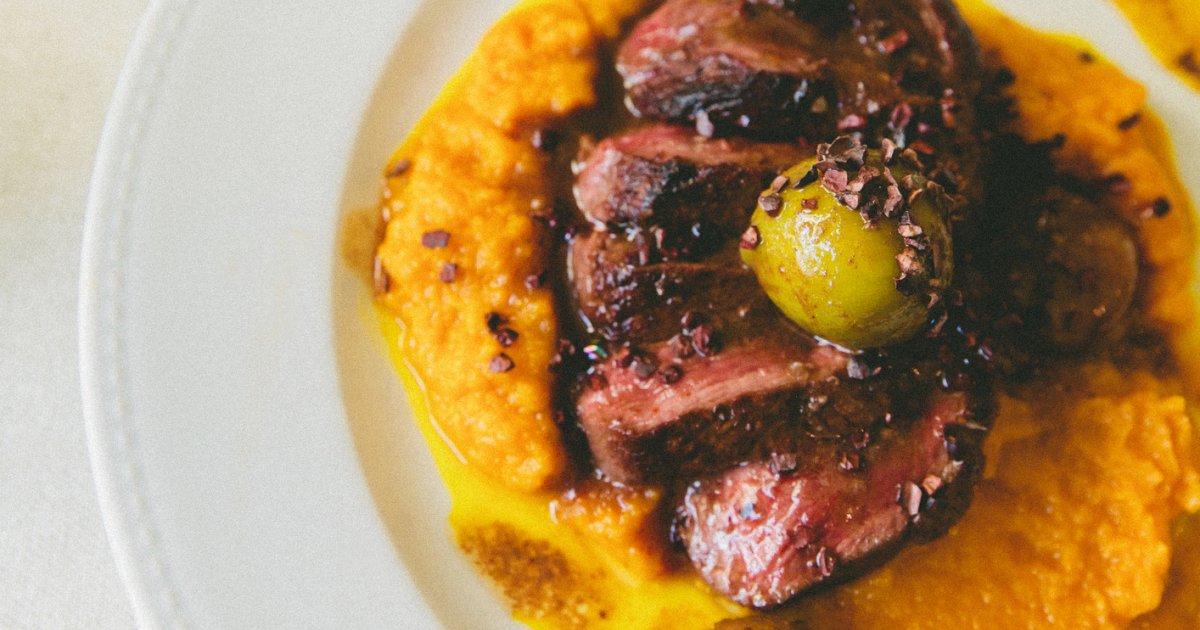 Plat du Jeudi 8/10 - Canard caramélisé vinaigre balsamique, purée patate douce