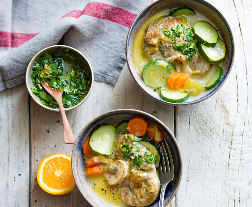 Plat du Mercredi 24/06 - Ossobuco de veau à l’orange, courgette