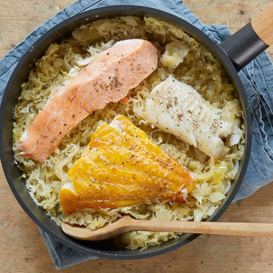 Plat du Vendredi 13/02 - Choucroute aux poissons