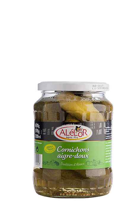 Cornichons aigre-doux Alélor