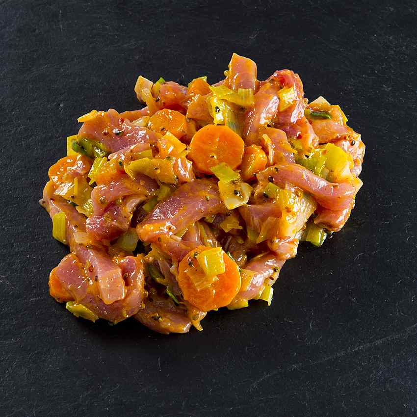 Emincé de porc à l'indienne