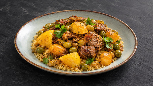Plat du Mercredi 4/11 - Épaule d'agneau au romarin et citron, couscous à la menthe