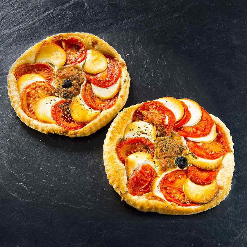 Feuillantine de chèvre et tomates