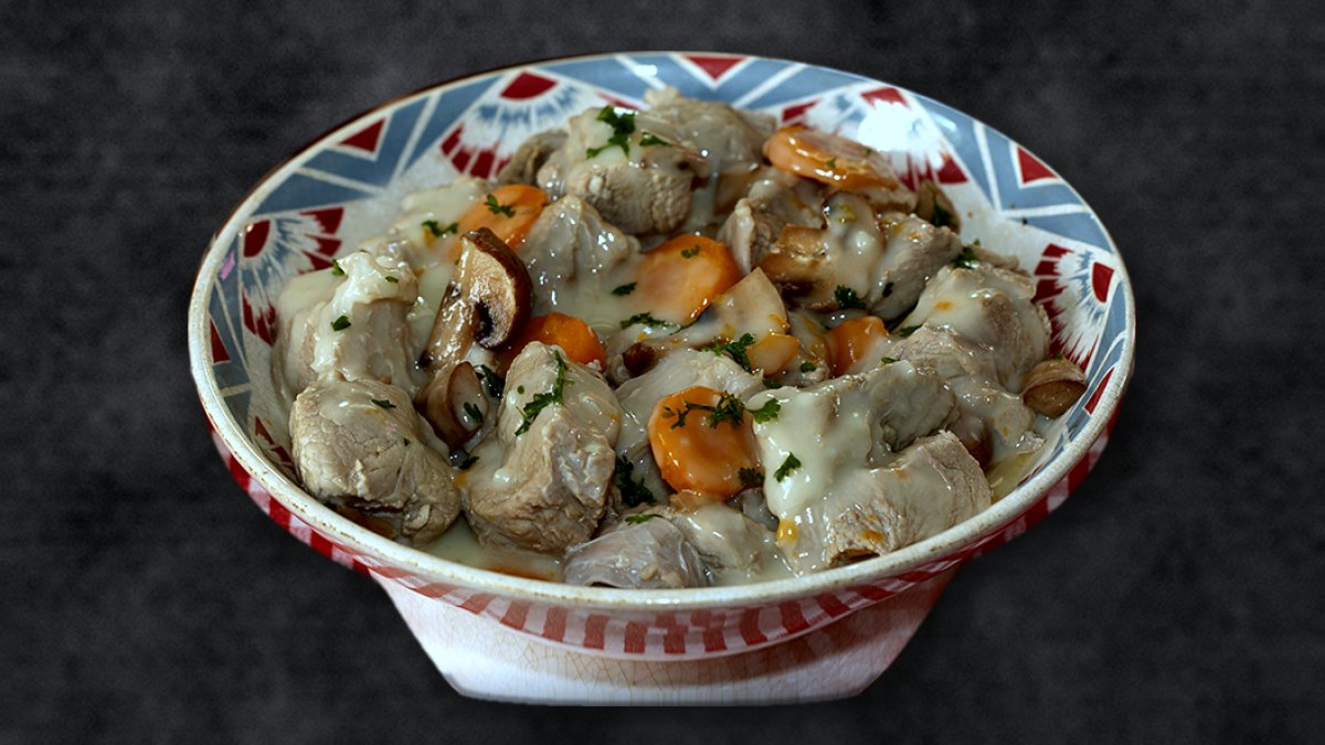 Plat du lundi 26/10 - Blanquette de veau à l'ancienne, Spaetzles