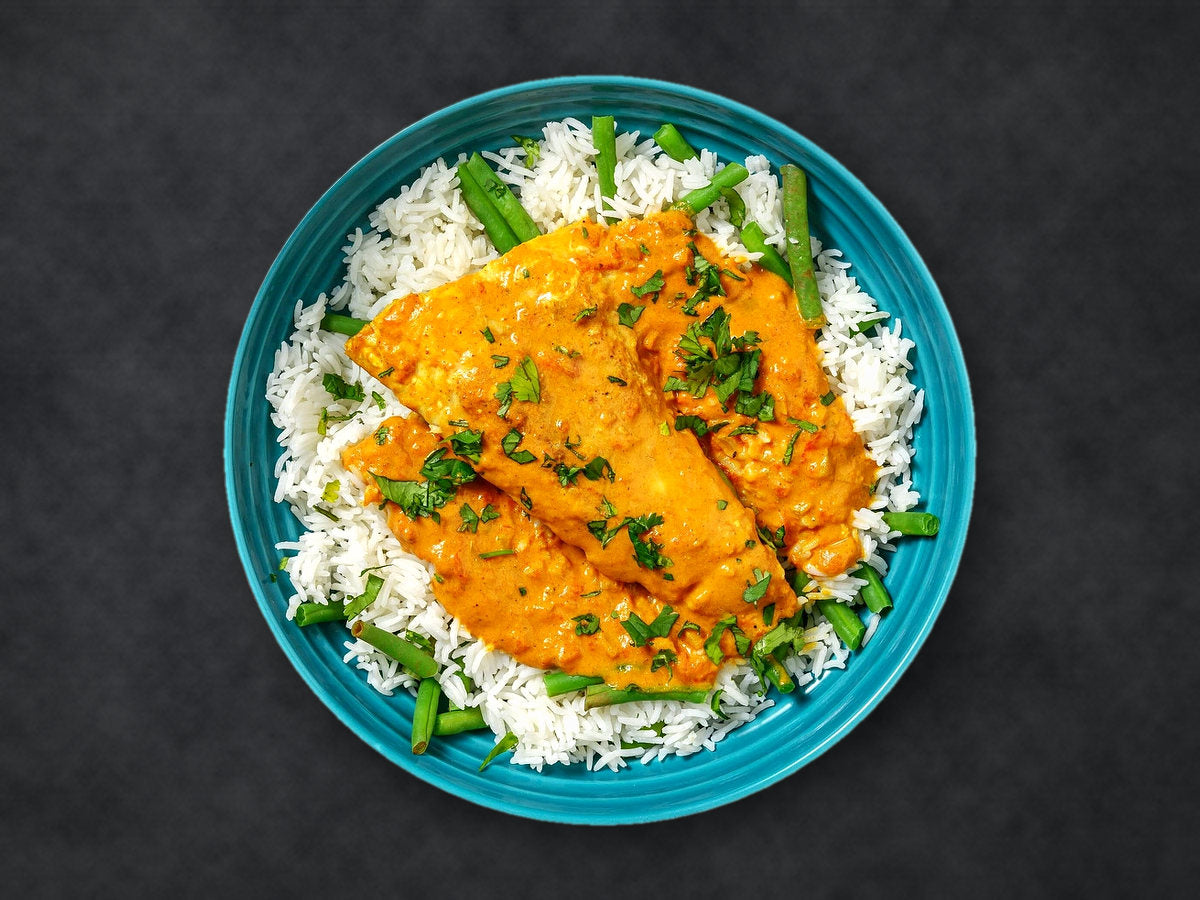 Plat du Vendredi 23/10 - Filet de lieu à l'aneth, riz curcuma, fèves au chorizo