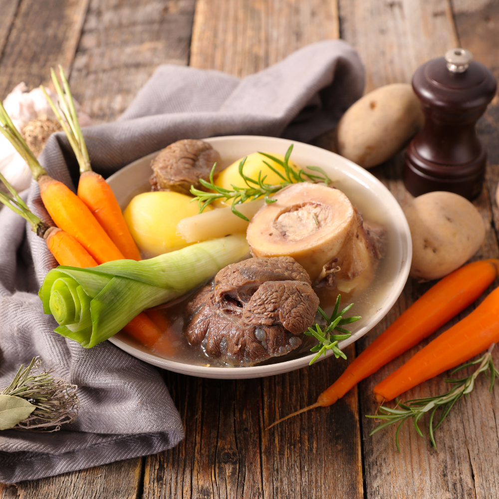 Plat du Jeudi 11/12 - Pot-au-feu à l’alsacienne, pommes de terre sautées