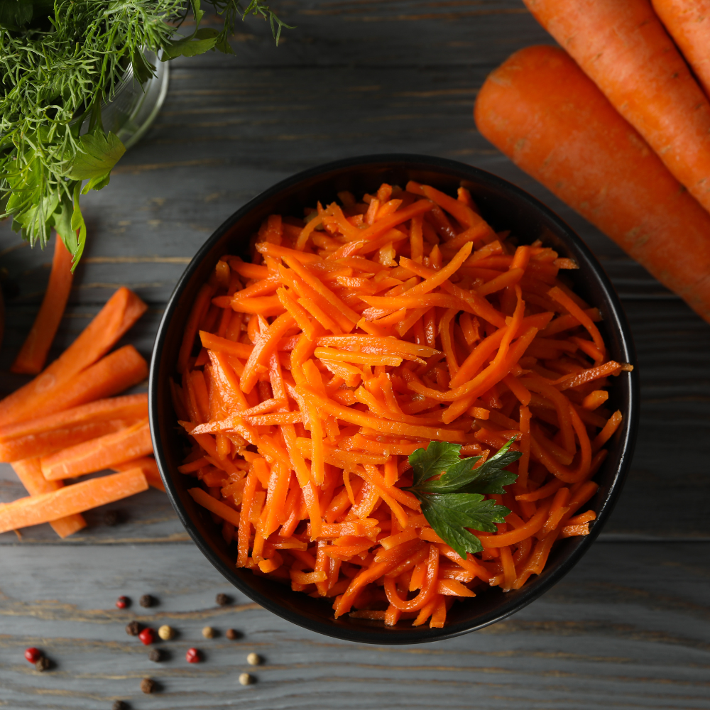 Viandes froides (bœuf & dinde), lentilles cuisinées & carottes râpées