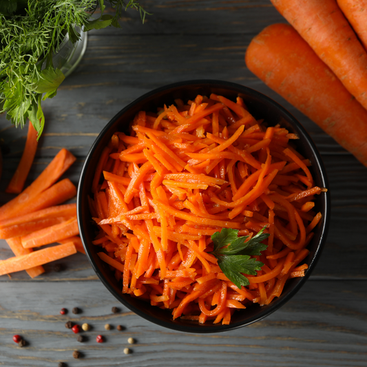 Viandes froides (bœuf & dinde), lentilles cuisinées & carottes râpées