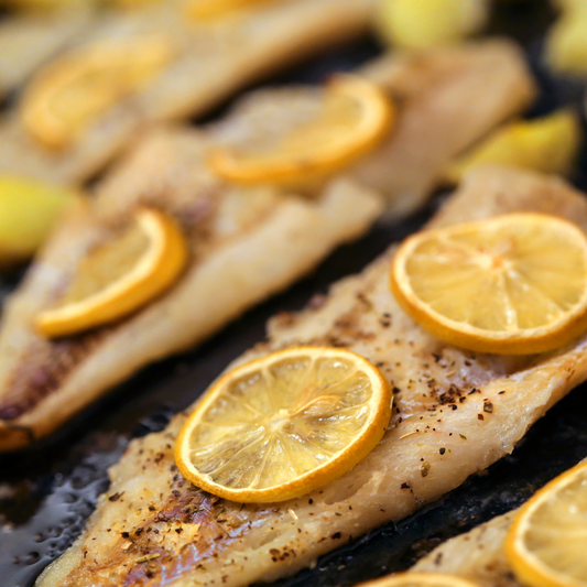 Plat du Mardi 13/01 - Filet de loup de mer, sauce au lait de coco, dahl de lentilles