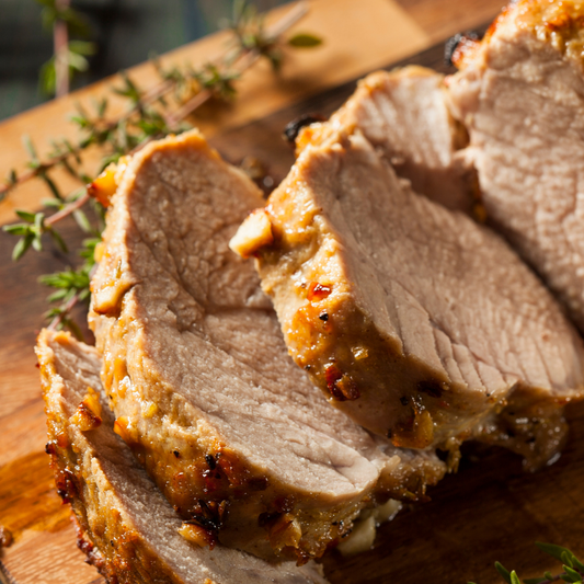 Plat du Lundi 01/12 - Rôti de veau campagnard, lingot de polenta aux poivrons